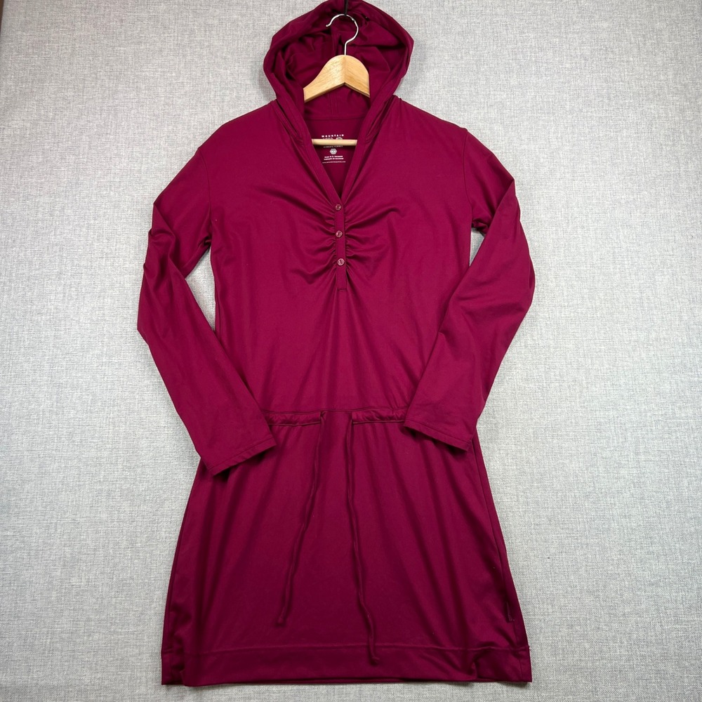 Mountain Hardwear Raspberry Hooded Active‎ Tunic Dress Women Medium Stretch